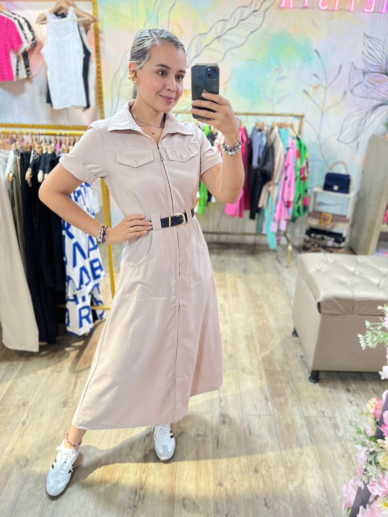 VESTIDO CASANDRA NUDE