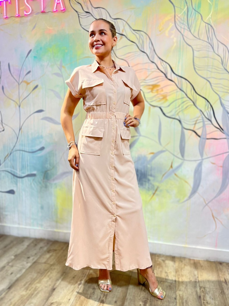 VESTIDO VALERIA BEIGE