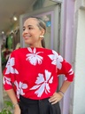TOP ALANNA ROJO/BLANCO