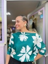 TOP ALANNA VERDE /BLANCO