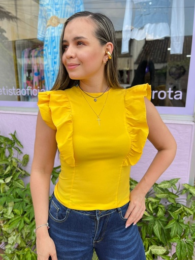 BLUSA MAGDALENA AMARILLO