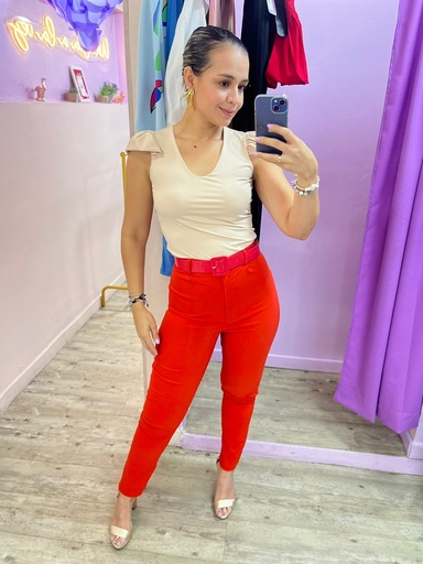 PANTALON LAUREN ROJO