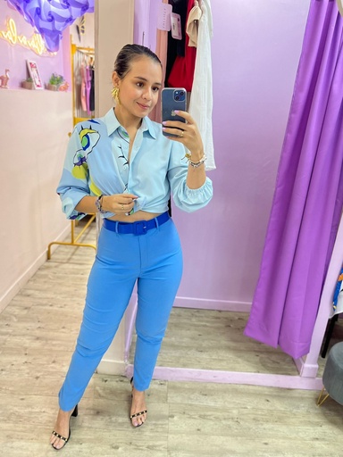 PANTALON LAUREN AZUL