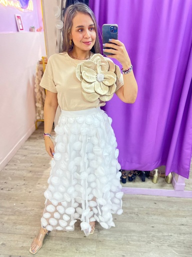 FALDA FARINA BLANCO