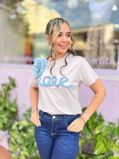 TOP CARLA GRIS