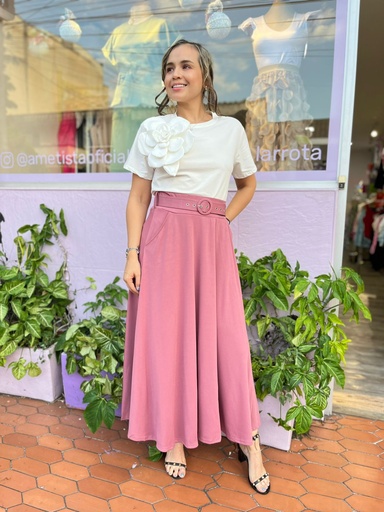 FALDA CARLOTA ROSA